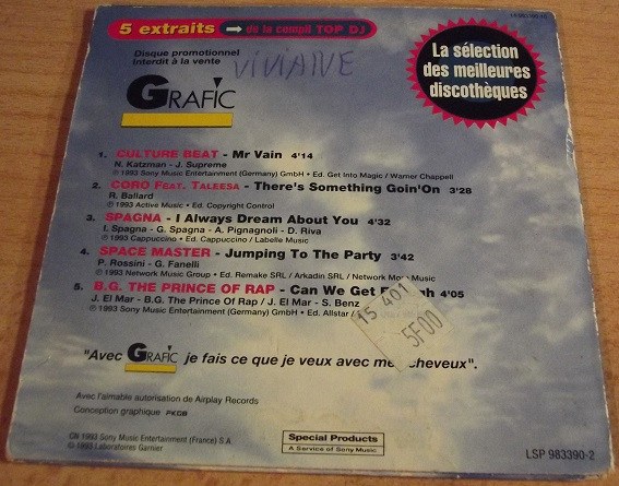 Various - 5 Extraits De La Compil Top Dj | Sony Music (LSP 983390 2) - 4