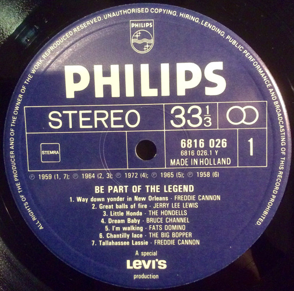 Various - Be Part Of The Legend | Philips (6816 026) - 3 Various - Be Part Of The Legend | Philips (6816 026) - 3