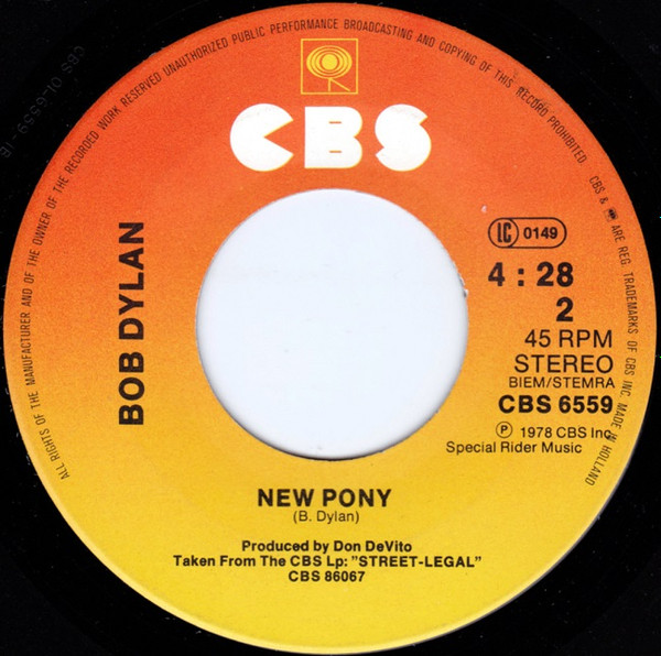 Bob Dylan - Changing Of The Guards | CBS (CBS 6559) - 4