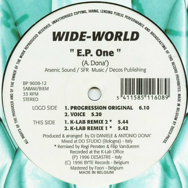 Wide-World - E.P. One | Byte Progressive (BP 9608-12)