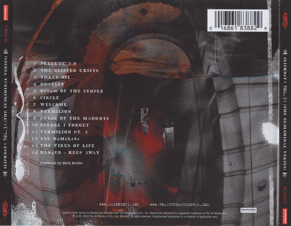 Slipknot - Vol. 3: (The Subliminal Verses) | Roadrunner Records (RR 8388-2) - 2