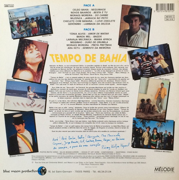 Various - Tempo De Bahia | Blue Moon Productions (BM 123) - 2