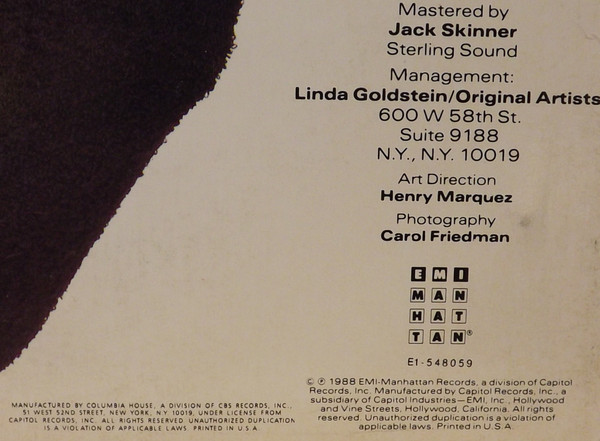 Bobby McFerrin - Simple Pleasures [Vinyl] | EMI-Manhattan Records (E1-48059) - 3