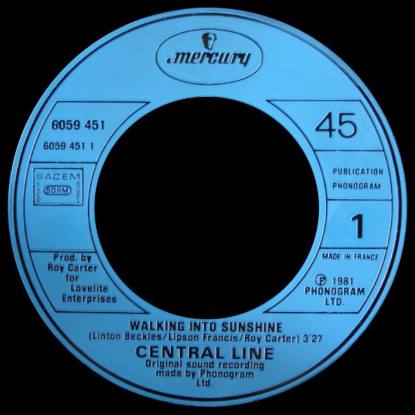 Central Line - Walking Into Sunshine | Mercury (6059 451) - 3 Central Line - Walking Into Sunshine | Mercury (6059 451) - 3