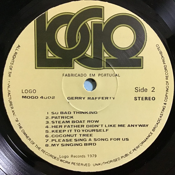 Gerry Rafferty - Gerry Rafferty | Logo (MOGO 4002) - 4