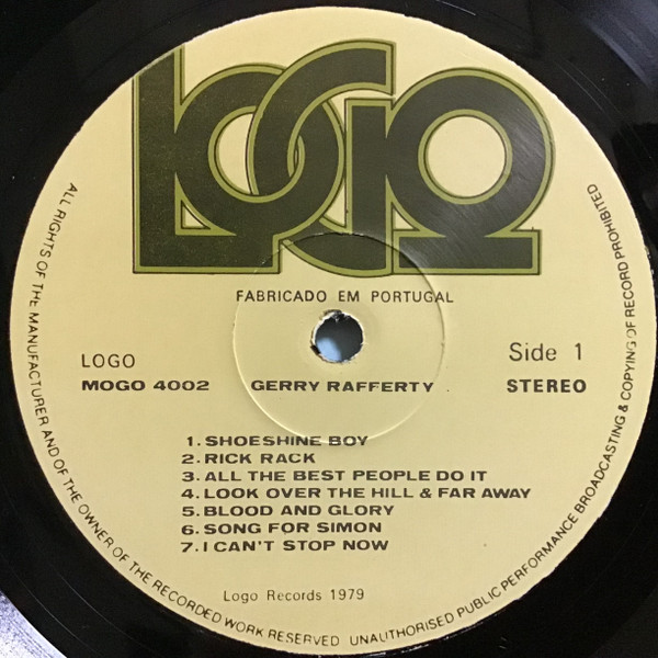 Gerry Rafferty - Gerry Rafferty | Logo (MOGO 4002) - 3