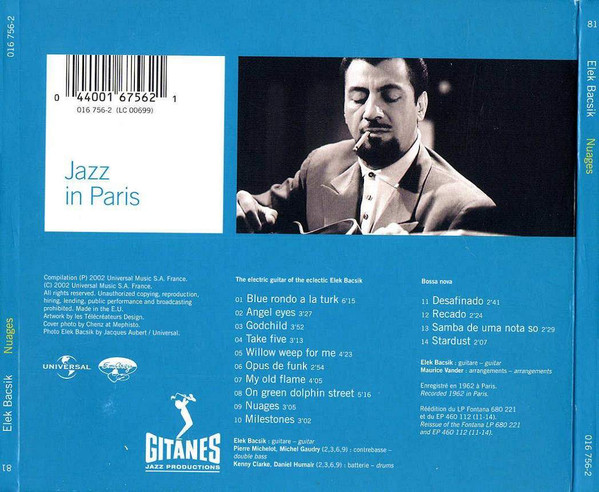 Elek Bacsik - Nuages | Gitanes Jazz Productions (016 756-2) - 2