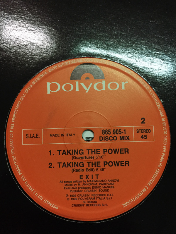 Exit - Taking The Power | Polydor (865 905-1) - main
