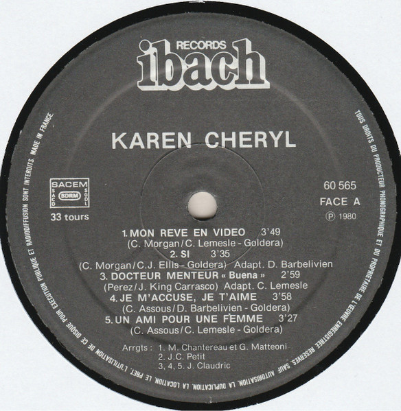 Karen Cheryl - Karen Cheryl | Ibach Records (60 565) - 4 Karen Cheryl - Karen Cheryl | Ibach Records (60 565) - 4