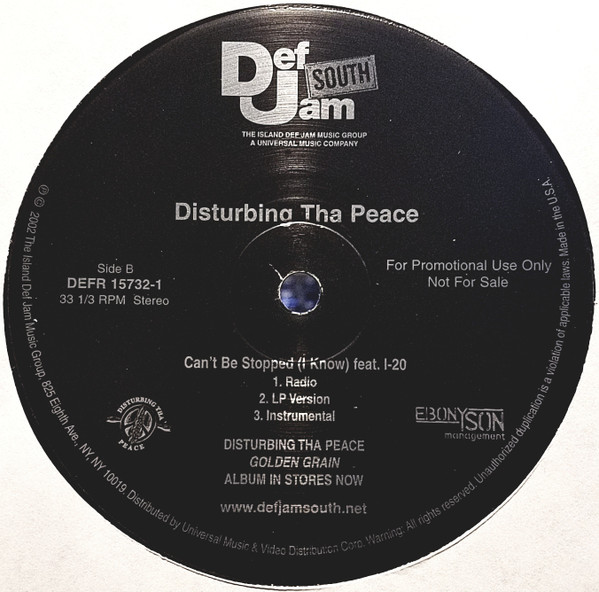Disturbing Tha Peace - N.S.E.W. / Can't Be Stopped (I Know) | Def Jam South (DEFR 15732-1) - 2 Disturbing Tha Peace - N.S.E.W. / Can't Be Stopped (I Know) | Def Jam South (DEFR 15732-1) - 2