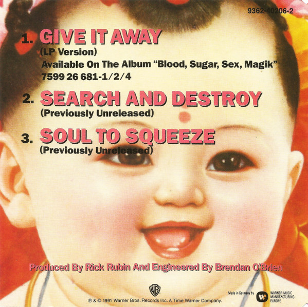 Red Hot Chili Peppers - Give It Away | Warner Bros. Records (9362-40206-2) - 4 Red Hot Chili Peppers - Give It Away | Warner Bros. Records (9362-40206-2) - 4
