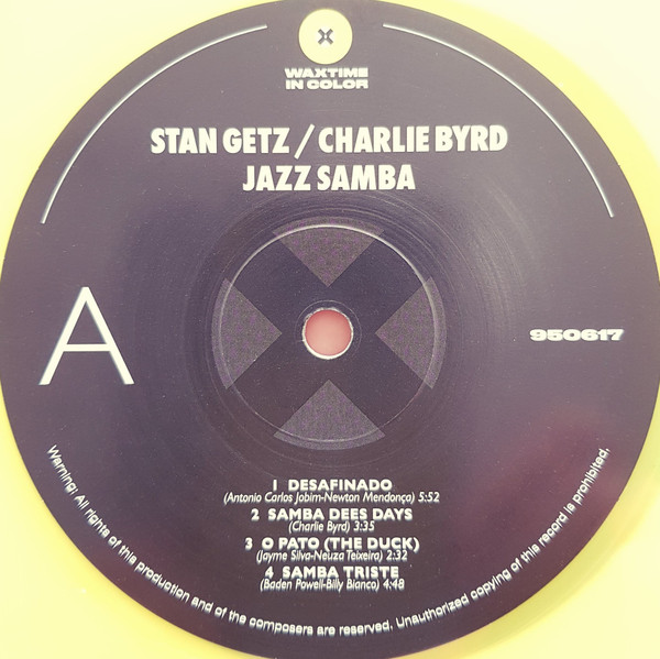Stan Getz / Charlie Byrd - Jazz Samba | WaxTime In Color (950617) - 3 Stan Getz / Charlie Byrd - Jazz Samba | WaxTime In Color (950617) - 3