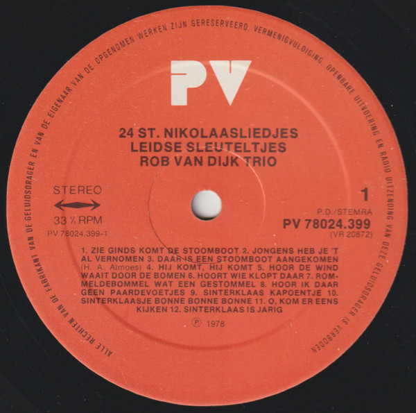 De Leidse Sleuteltjes - 24 Sinterklaasliedjes | WSP (PV 78024.399) - 2