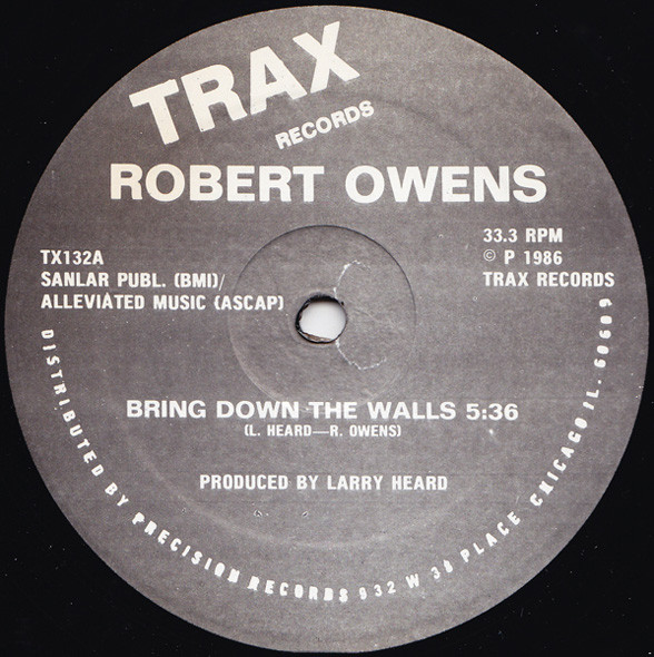 Robert Owens - Bring Down The Walls | Trax Records (TX132) - main
