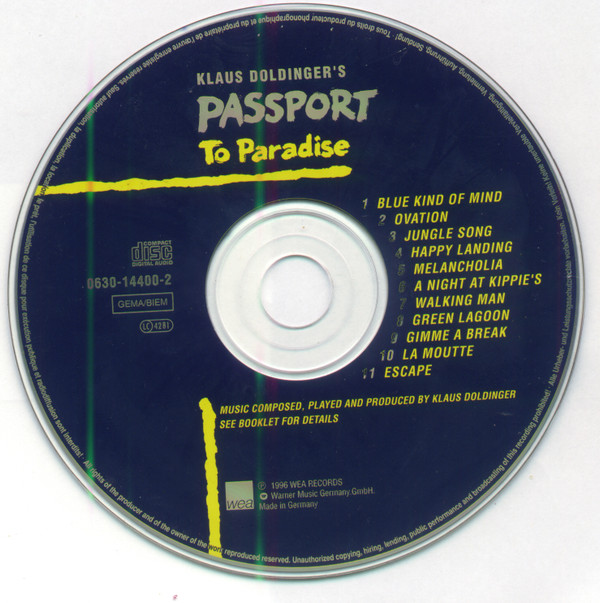 Passport - Passport To Paradise | WEA (0630-14400-2) - 2