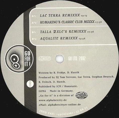 DJ Tom Stevens Vs. Ralph Fridge - Outface 2000 - The New Mixes | Go For It (GO LTD. 2002) - 2