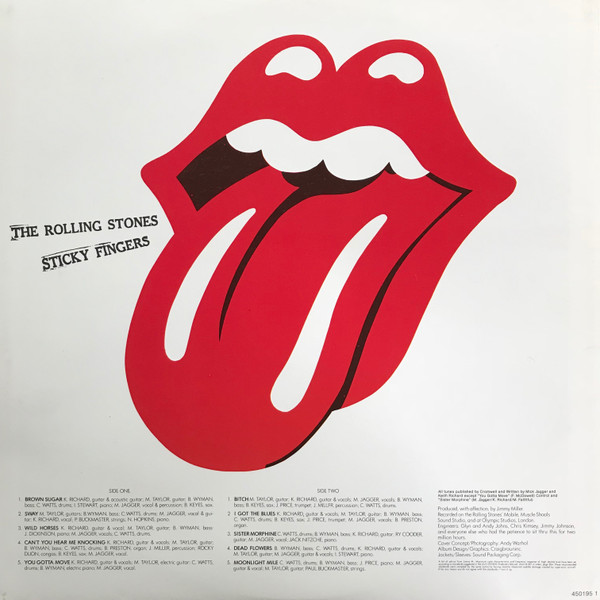 The Rolling Stones - Sticky Fingers | Rolling Stones Records (CBS 450195 1) - 4 The Rolling Stones - Sticky Fingers | Rolling Stones Records (CBS 450195 1) - 4