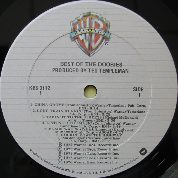 The Doobie Brothers - Best Of The Doobies | Warner Bros. Records (KBS 3112) - 3 The Doobie Brothers - Best Of The Doobies | Warner Bros. Records (KBS 3112) - 3