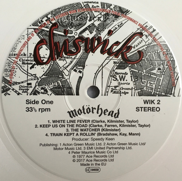 Motörhead - Motorhead (Limited 40th Anniversary Edition - White Vinyl) [Vinyl] | Chiswick Records (WIK 2) - 3