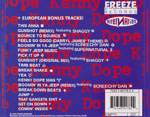 Kenny "Dope" Gonzalez - The Unreleased Project | Intercord Record Service (IRS 993.507) - 2