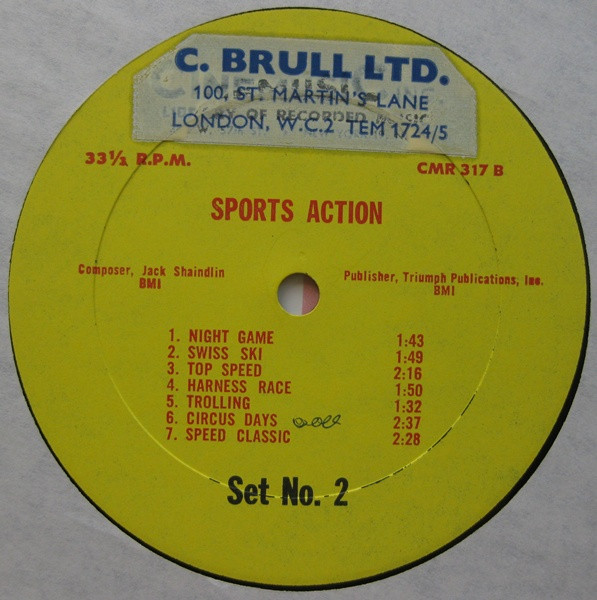 Jack Shaindlin - Marches - Sports / Sports Action | Cinemusic Inc. (CMR 317) - 4 Jack Shaindlin - Marches - Sports / Sports Action | Cinemusic Inc. (CMR 317) - 4
