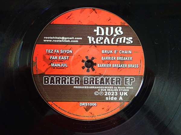 Tes Fa Siyon , Far East , Manjul , Roots Hitek - Barrier Breaker Ep | DUB REALMS (DRS 1006) - 2
