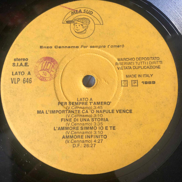 Vincenzo Cennamo - Per Sempre T'Amerò | M.E.A. Sud (VLP 646) - 4
