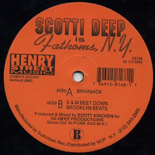Scotti Deep Is Fathoms NY - Brainiack | Henry Street Music (HS168) - main