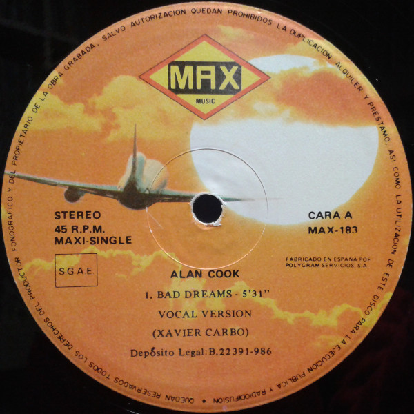 Alan Cook - Bad Dreams | Max Music (MAX 183) - 4