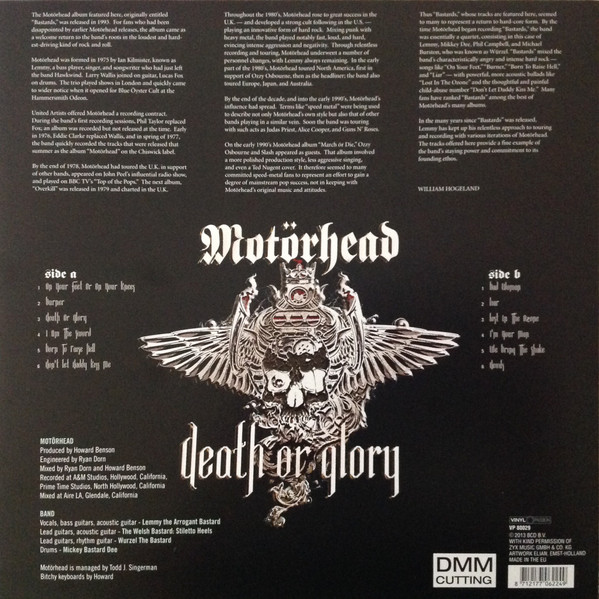 Motörhead - Death Or Glory [Vinyl] | Vinyl Passion (VP 80029) - 2