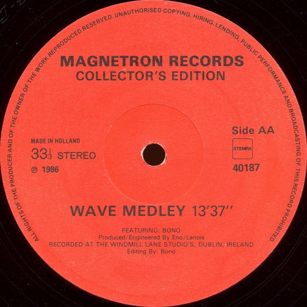 Various - The Patrick Cowley Mega Mix '86 / U2 Medley | Magnetron Records (40187) - 4