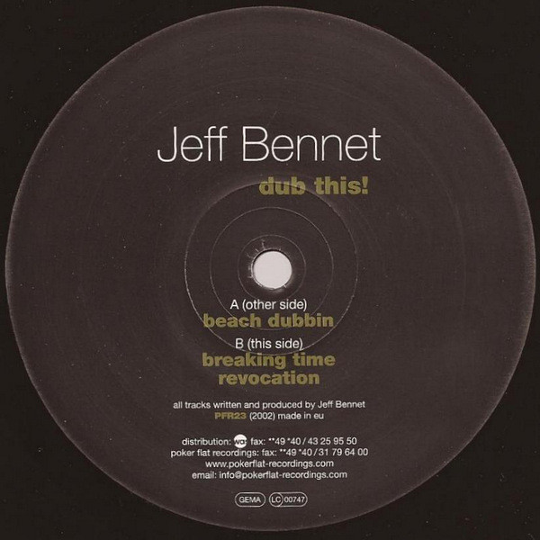 Jeff Bennett - Dub This! | Poker Flat Recordings (PFR23) - main