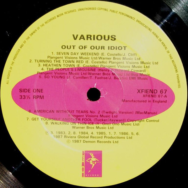 Various - Out Of Our Idiot | Demon Records (X FIEND 67) - 4