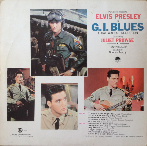 Elvis Presley - G.I. Blues | RCA Victor (SF 5078) - 2 Elvis Presley - G.I. Blues | RCA Victor (SF 5078) - 2