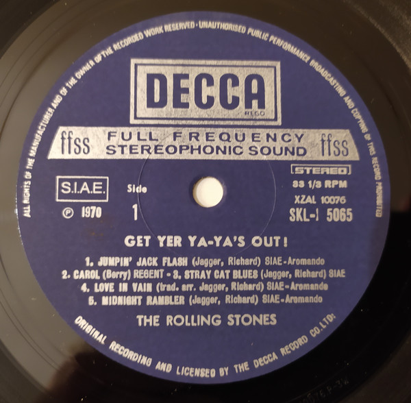 The Rolling Stones - Get Yer Ya-Ya's Out! - The Rolling Stones In Concert | Decca (SKLI 5065) - 3 The Rolling Stones - Get Yer Ya-Ya's Out! - The Rolling Stones In Concert | Decca (SKLI 5065) - 3