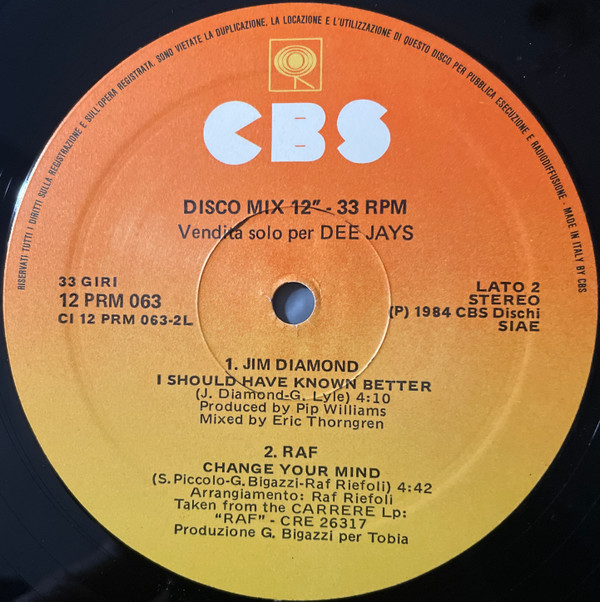 Various - Only For Dee Jays | CBS (12 PRM 063) - 2