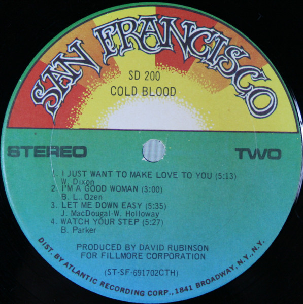 Cold Blood - Cold Blood | San Francisco Records (SD 200) - 4