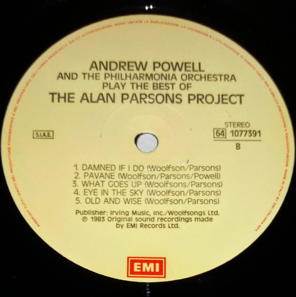 Andrew Powell And Philharmonia Orchestra - Play The Best Of The Alan Parsons Project | EMI (64 1077391) - 4 Andrew Powell And Philharmonia Orchestra - Play The Best Of The Alan Parsons Project | EMI (64 1077391) - 4
