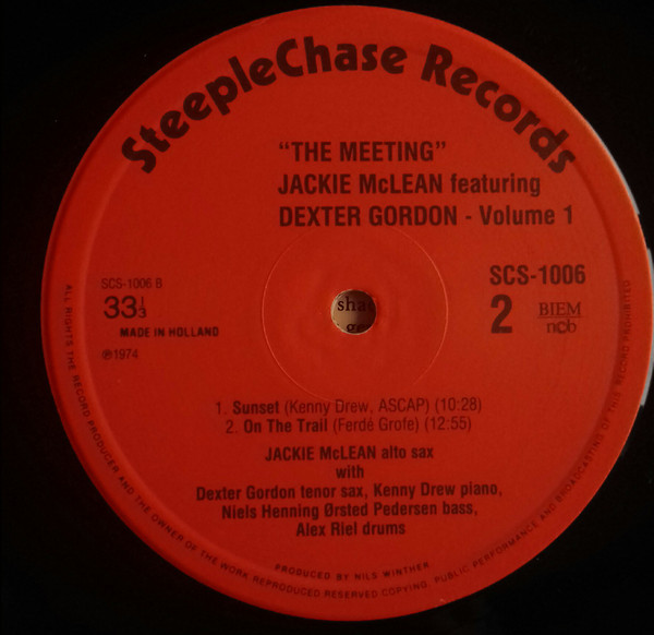Jackie McLean Featuring Dexter Gordon - The Meeting Vol. 1 | SteepleChase (SCS-1006) - 4 Jackie McLean Featuring Dexter Gordon - The Meeting Vol. 1 | SteepleChase (SCS-1006) - 4