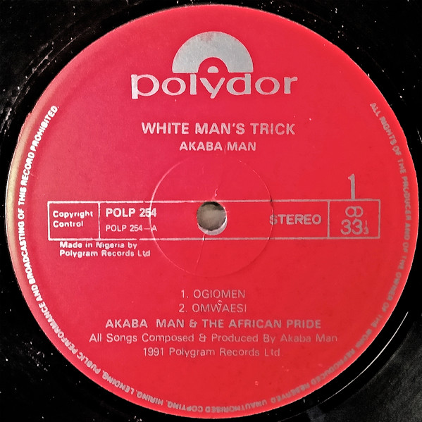 Akabaman And The African Pride - White Man's Trick | Polydor (POLP 254) - 3