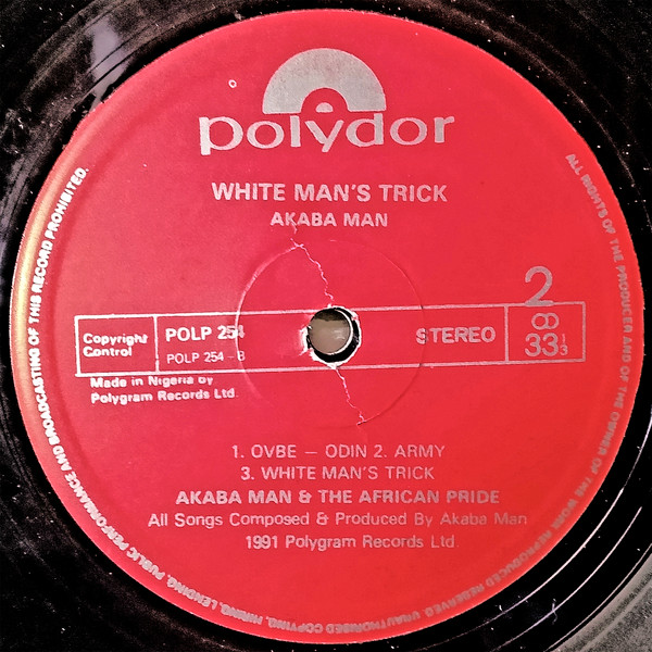 Akabaman And The African Pride - White Man's Trick | Polydor (POLP 254) - 4