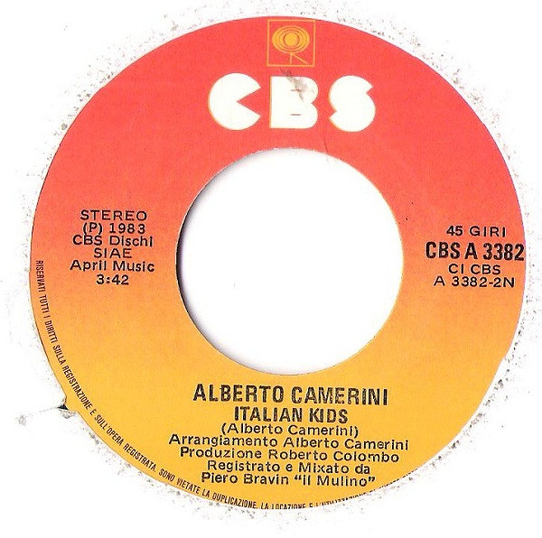 Alberto Camerini - Computer Capriccio | CBS (CBS A 3382) - 4