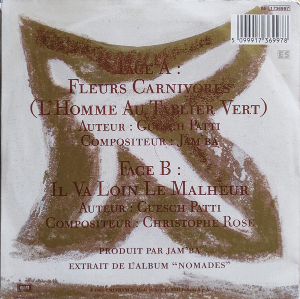 Guesch Patti & Encore - L'Homme Au Tablier Vert (Fleurs Carnivores) | EMI (061736997) - 2 Guesch Patti & Encore - L'Homme Au Tablier Vert (Fleurs Carnivores) | EMI (061736997) - 2