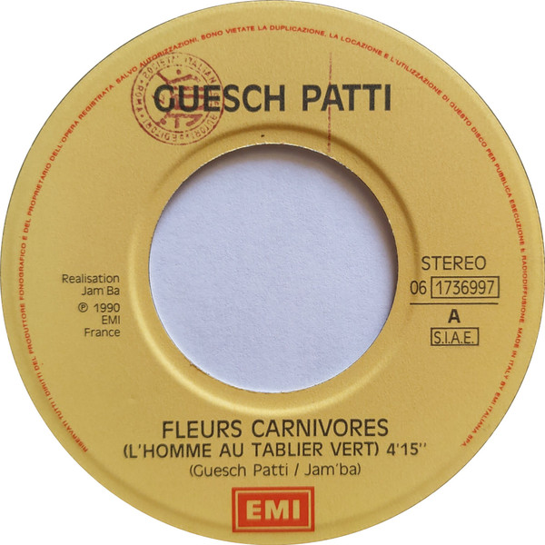 Guesch Patti & Encore - L'Homme Au Tablier Vert (Fleurs Carnivores) | EMI (061736997) - 3 Guesch Patti & Encore - L'Homme Au Tablier Vert (Fleurs Carnivores) | EMI (061736997) - 3