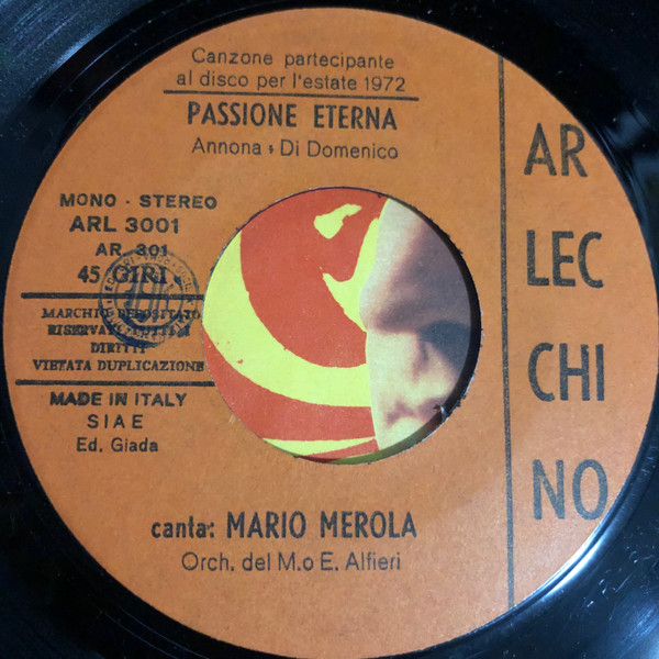 Mario Merola - Passione Eterna | Arlecchino (ARL 3001) - 3
