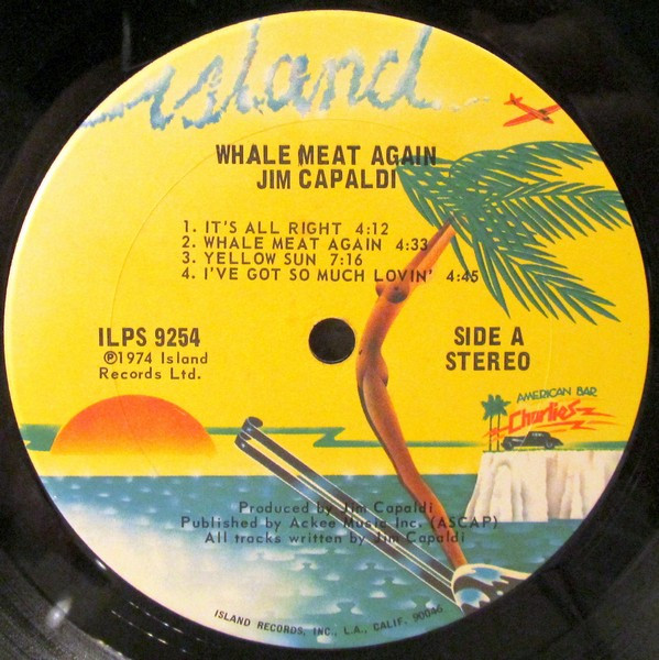 Jim Capaldi - Whale Meat Again | Island Records (ILPS 9254) - 3