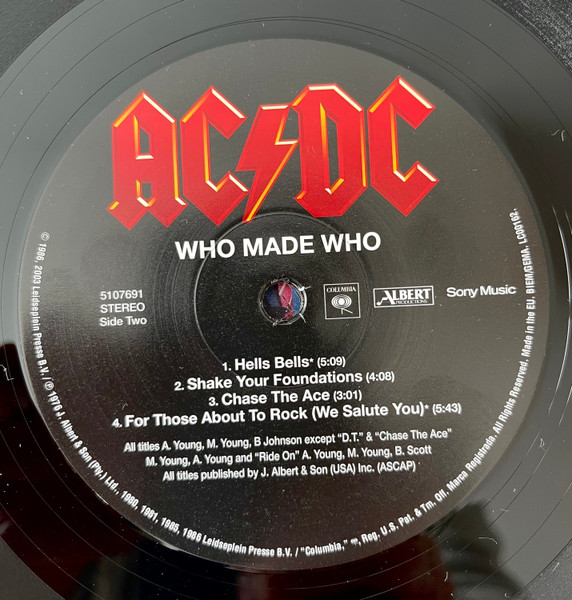 AC/DC - Who Made Who | Columbia (5107691) - 4 AC/DC - Who Made Who | Columbia (5107691) - 4