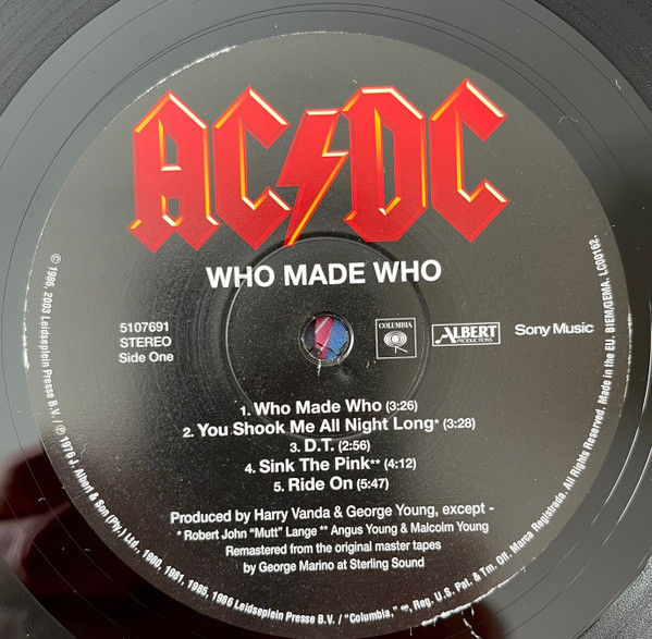 AC/DC - Who Made Who | Columbia (5107691) - 3 AC/DC - Who Made Who | Columbia (5107691) - 3