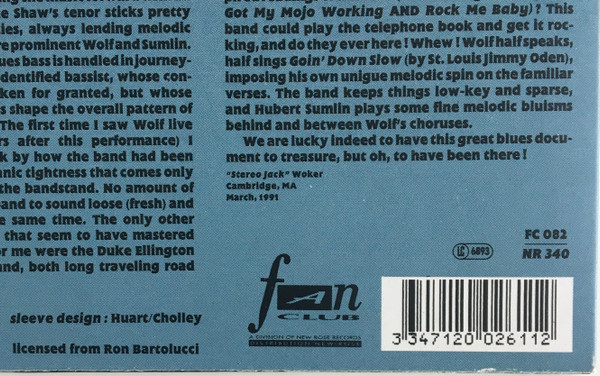 Howlin' Wolf - Live In Cambridge, MA., 1966 | Fan Club (FC 082) - 3