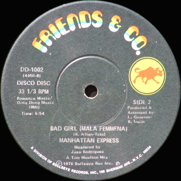 Eddie Drennon & The B.B.S. Unlimited / Manhattan Express - Let's Do The Latin Hustle / Bad Girl | Friends & Co. (DD-1002) - 2 Eddie Drennon & The B.B.S. Unlimited / Manhattan Express - Let's Do The Latin Hustle / Bad Girl | Friends & Co. (DD-1002) - 2